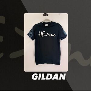 EUC Gildan He > me Graphic Tee